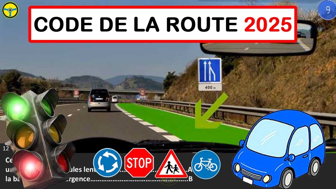 Nouveau examen code de la route 2025 - permis de conduire Série 39