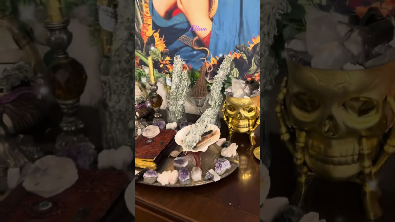 Embrace the clutter: magical altar vibes #babywitch #witchcraftworks #magic
