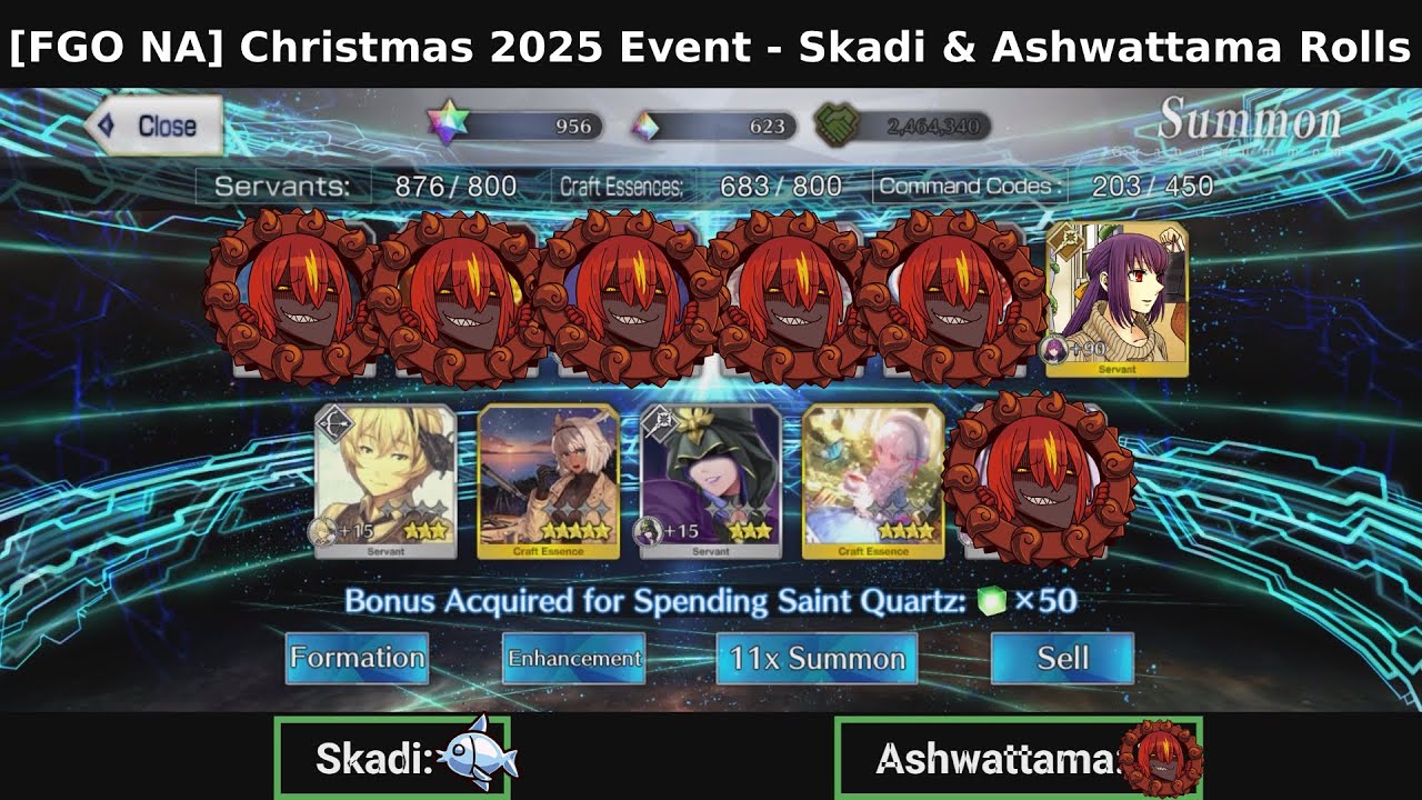 [FGO NA] Merry Christmas in the Snowy Field 2025 - Skadi & Ashwattama Rolls