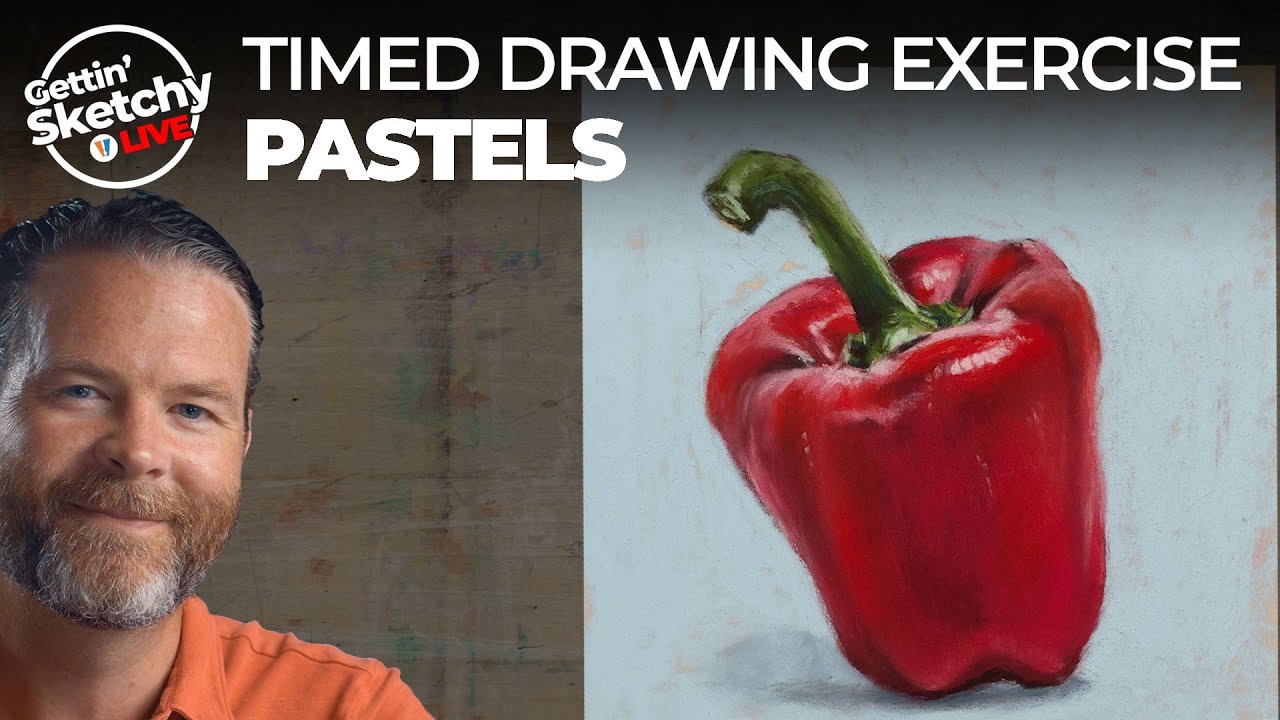 Gettin' Sketchy LIVE - Timed Drawing Exercise - Bell Pepper