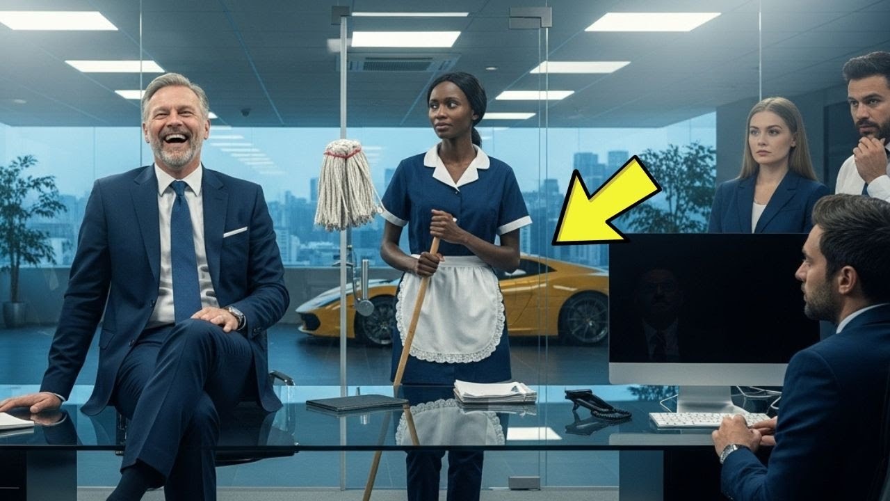 “Je te donne ma voiture si tu résous ça!” rit le milliardaire mais la femme de ménage le fit taire..