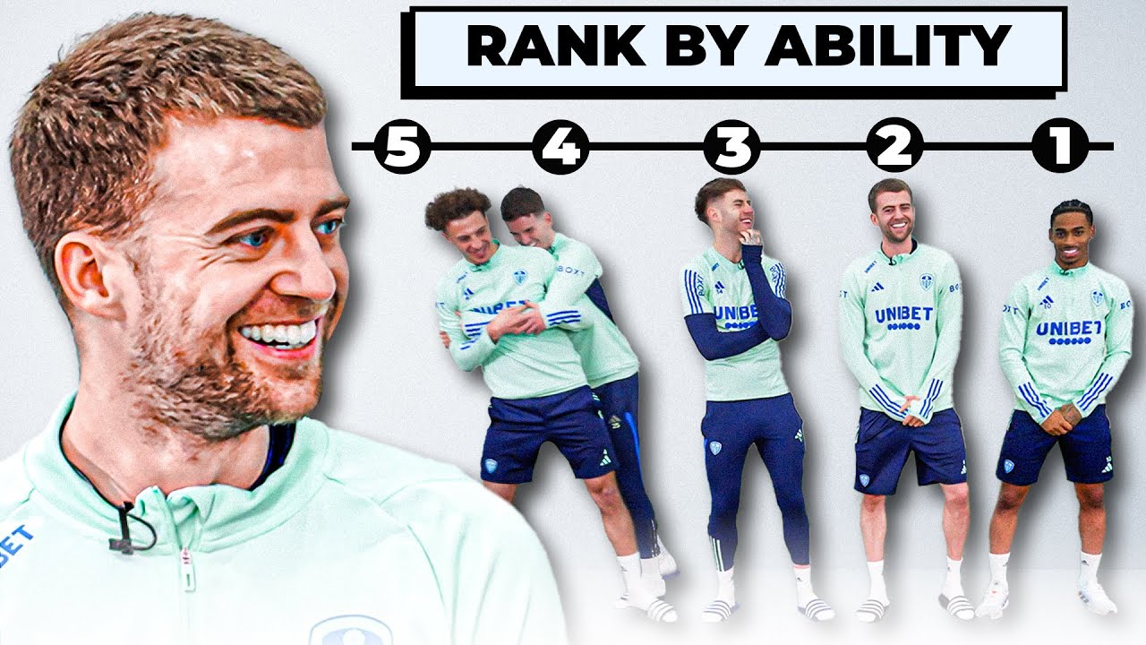 PROFESSIONAL FOOTBALLERS RANK THEMSELVES 🔢 | Team Rates | Leeds United
