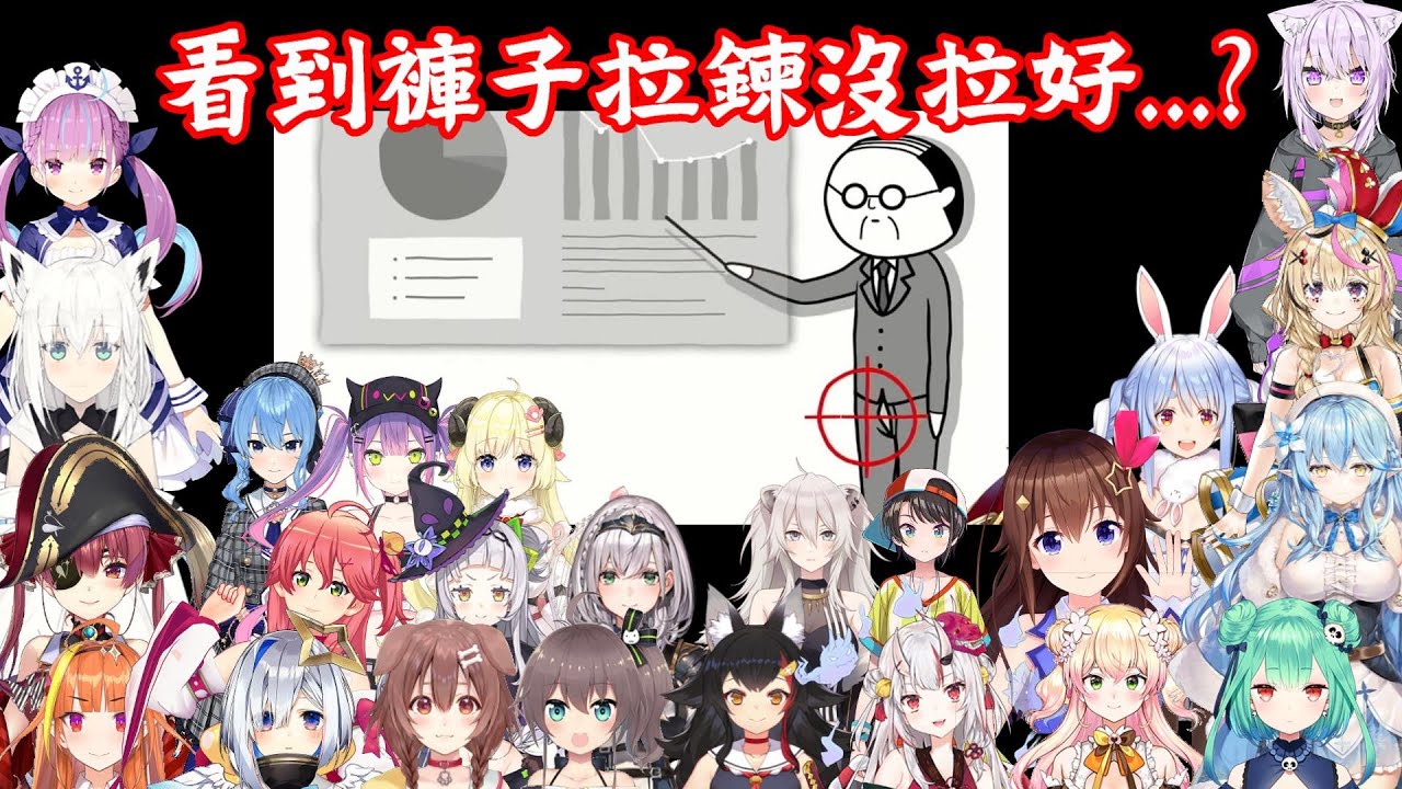 【vtuber中翻精華】偶像們看到褲子拉鍊沒拉好【閱讀空氣3 反應合集】