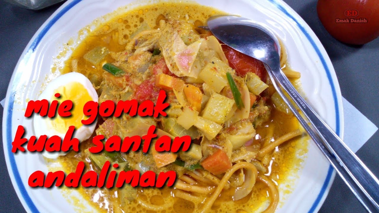MASAK MIE GOMAK KUAH SANTAN ANDALIMAN//BATAK TOBA FOOD//pedasnya mantap