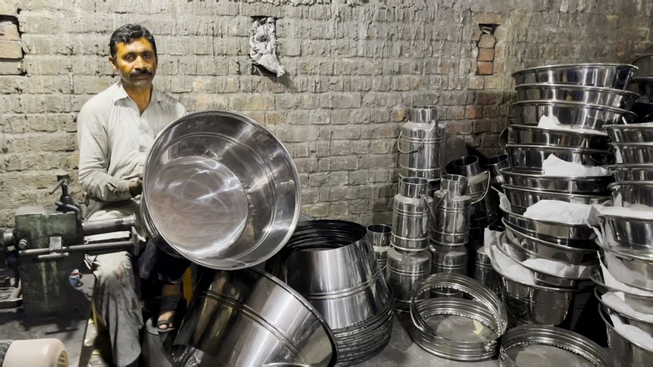 Making Tub of Stainless Steel By Using Amazing Skills