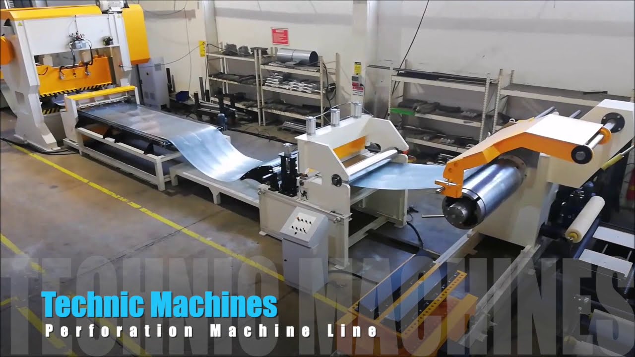 Perforated Machine Line Steel Sheet Perforation with Recoiling