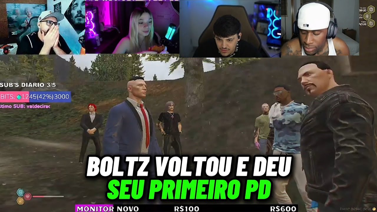 REAÇÃO DOS STREAMERS COM BOLTZ DANDO PD E FALANDO SOBRE OS METAGAMING QUE ESTÁ ROLANDO NA CIDADE
