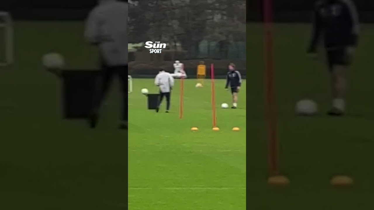 Kai Havertz in Arsenal training ahead of expected start against Kairat  