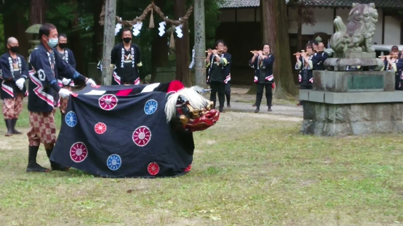 令和３年飯沼諏訪神社秋季大祭獅子舞奉納