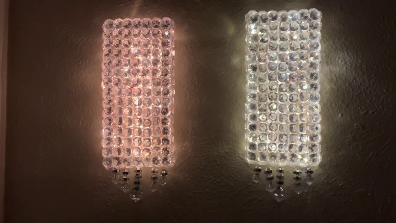 2020 DIY Crystal Wall Sconces