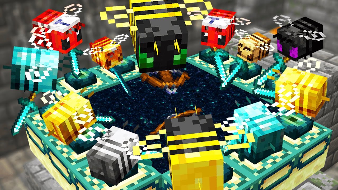 Minecraft but Bees Beat the game for you