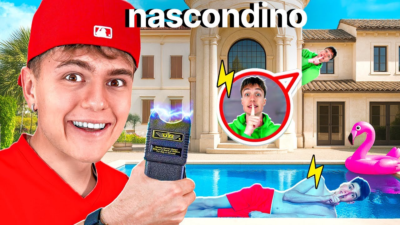 NASCONDINO con la SCOSSA ELETTRICA in VILLA THE BOOYZ!