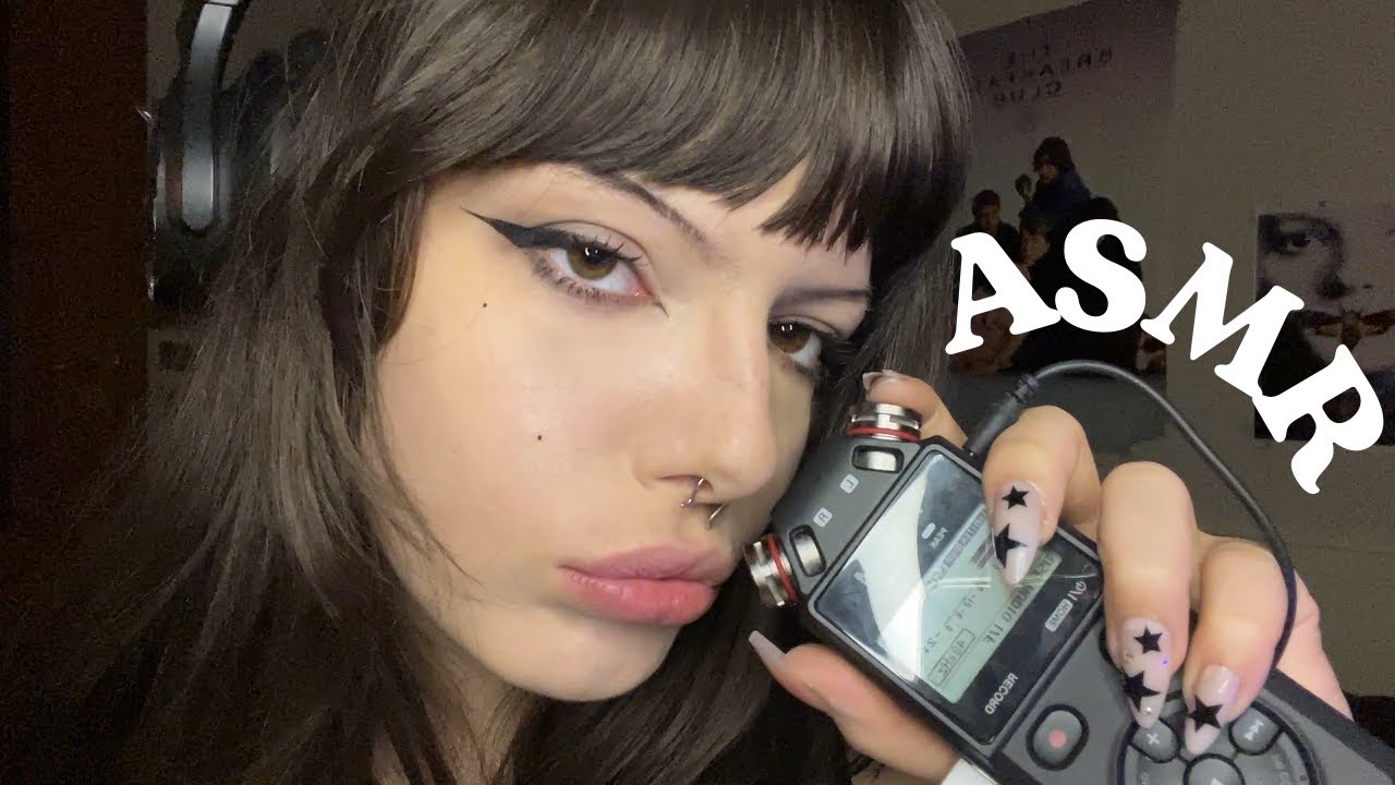 ₊˚🎧 ASMR Intense Mouth Sounds (Tascam Mic Test) -  Mic Touching, Tapping, Binaural Rambling ⊹♡