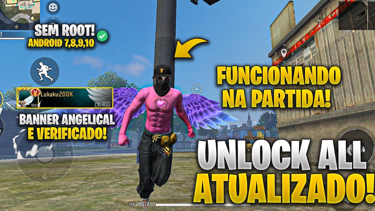 (ENTRA NA PARTIDA! 😱) COMO LIBERAR TODAS AS SKINS DO FREE FIRE GRÁTIS! UNLOCK ALL ANDROID ATUALIZADO