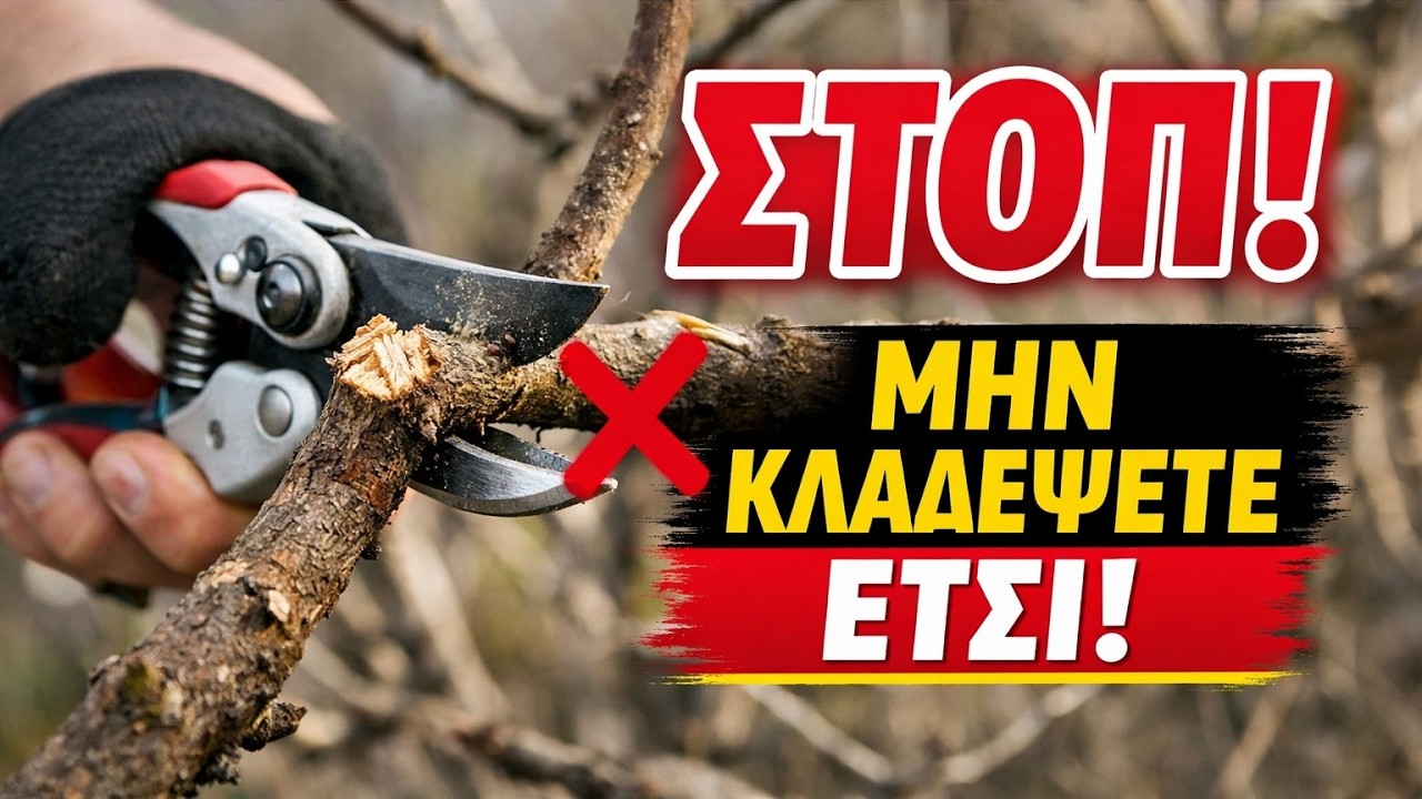 ΜΗΝ ΚΛΑΔΕΨΕΤΕ ΠΡΙΝ ΔΕΙΤΕ ΑΥΤΟ! Ο Απόλυτος Οδηγός Κλαδέματος Μαρτίου
