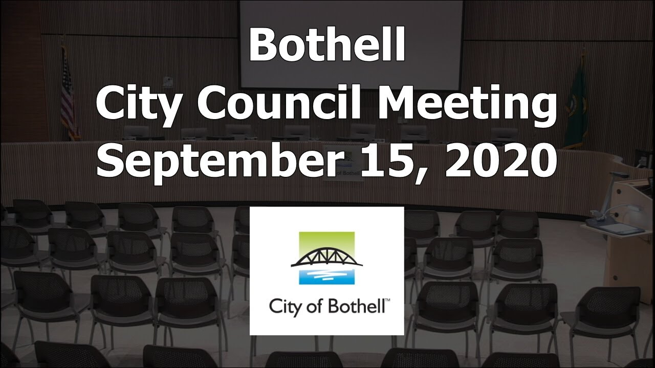 Bothell City Council Meeting - September 15, 2020