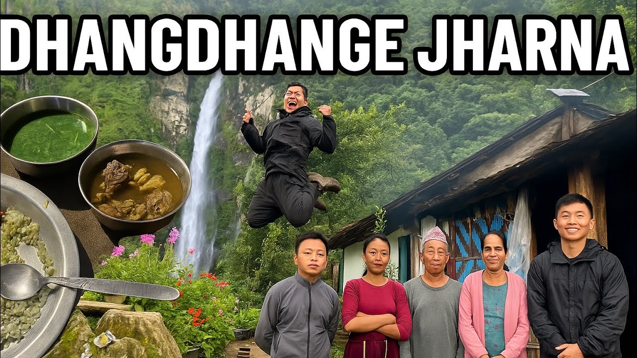 Dhangdhange waterfall, Taplejung