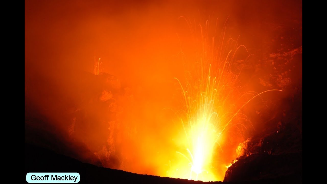 Descending inside the crater of Mt Yasur