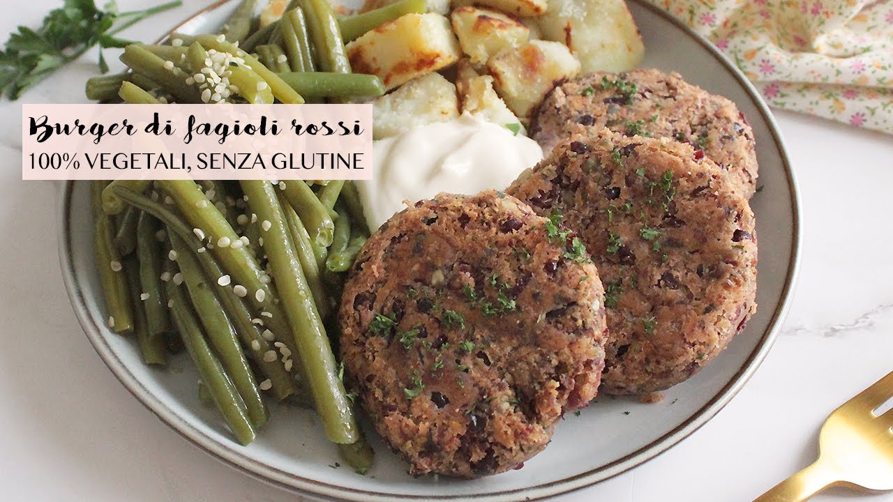 BURGER DI FAGIOLI ROSSI SENZA GLUTINE | Ricetta salva cena e svuota frigo OTTIMI! | Veglife Channel