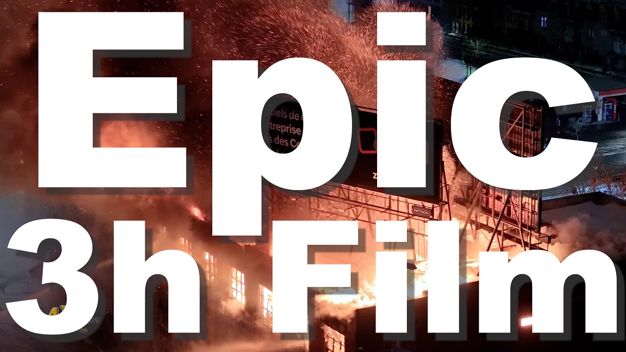 Montréal: Mega fire guts old Familex factory 3-hour montage 1-21-2026