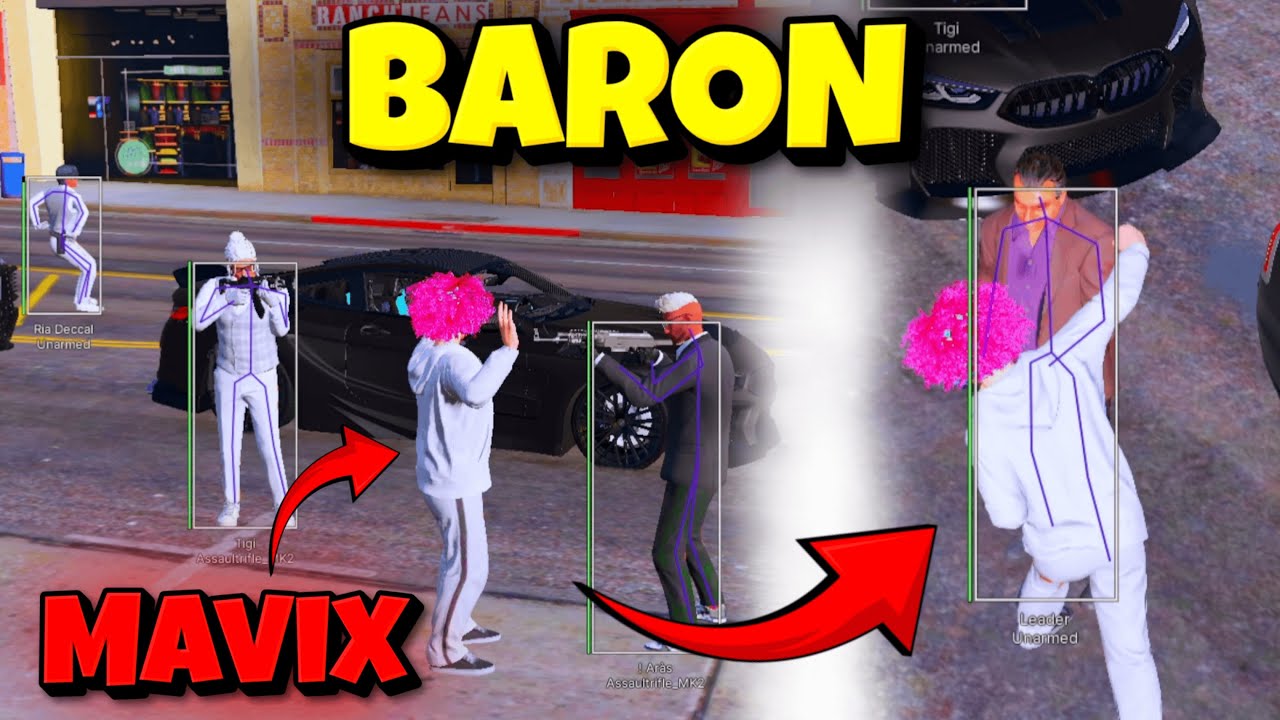 Baronun Adamlarının Önünde Baroun u Dövdüm (Fivem Hile Troll)