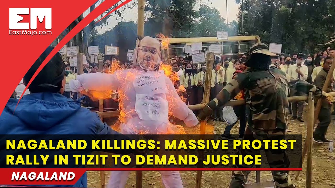 Mon killings: Hundreds of Tizit residents protest, demand repeal of AFSPA