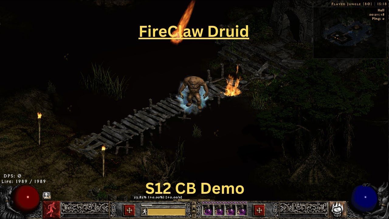 Мини-руководство/презентация закрытого бета-тестирования Pd2 S12 — Fire Claw Druid