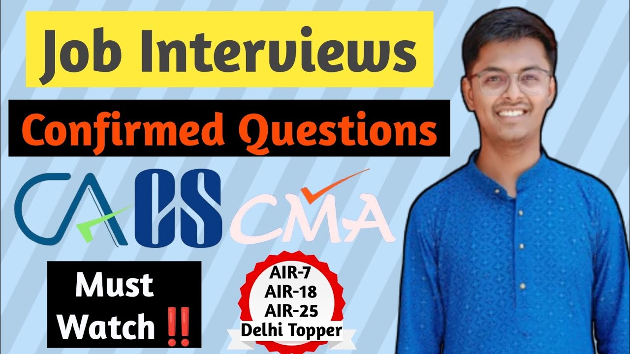 Job Interviews Questions | CA Campus Placements 2023 | CA Aman Karn #icai #icsi #icmai #ca #cs #cma