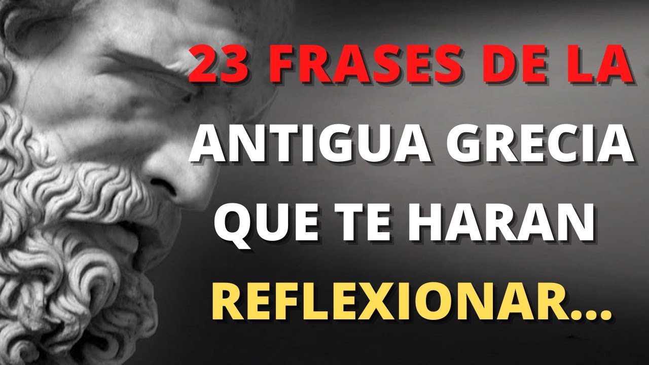 CITAS ROMANAS | MEJORES PROVERBIOS y FRASES de la ANTIGUA GRECIA para REFLEXIONAR | Refranes, citas🔥