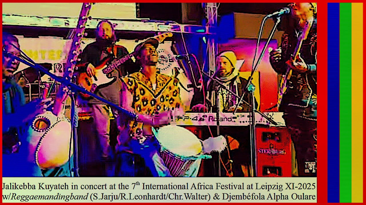 LEIPZIG 1000:DRUMS FESTIVAL AFRICAIN 2025XI GarageOst: Jalikebba, Alpha, Sam, Christian, Ralf, Armin