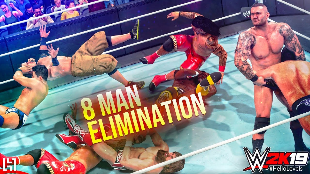 WWE 2K19 8 Man Elimination Match | Cena vs Orton vs Jericho vs Bryan vs Miz vs Usos vs Kofi Kingston