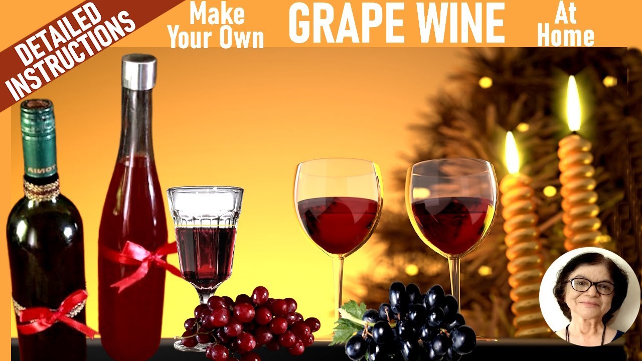 The best tutorial for making grape wine at home for beginners/ Homemade wine / Christmas wine recipe