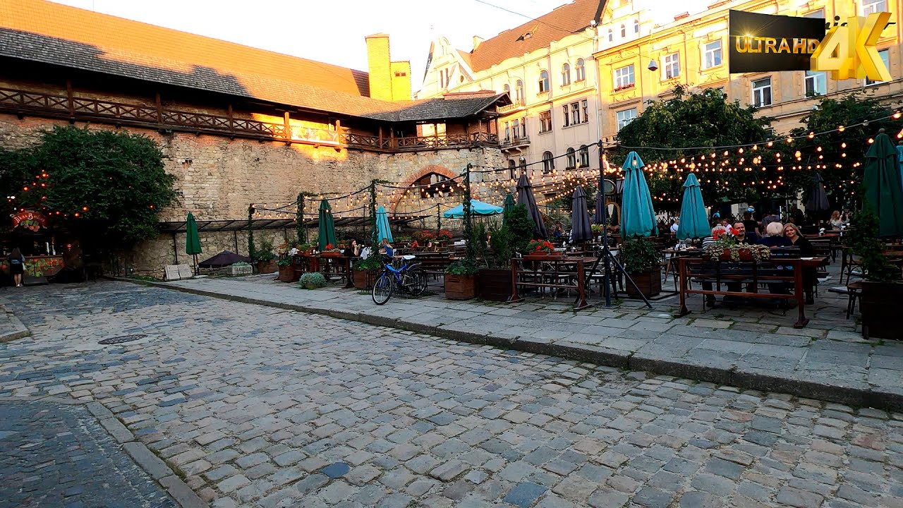 Львів центр, піша прогулянка вдень (Ukraine, Lviv center walk 4K)