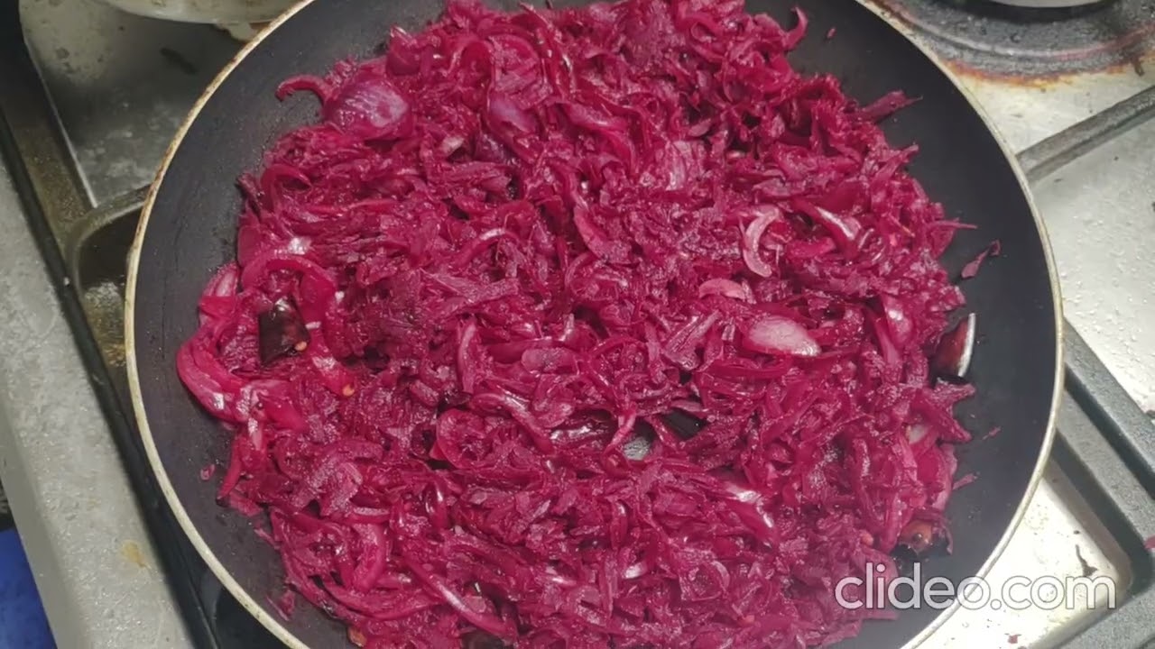 பீட்ரூட் முட்டை பொரியல் Beetroot Egg Stir-Fry