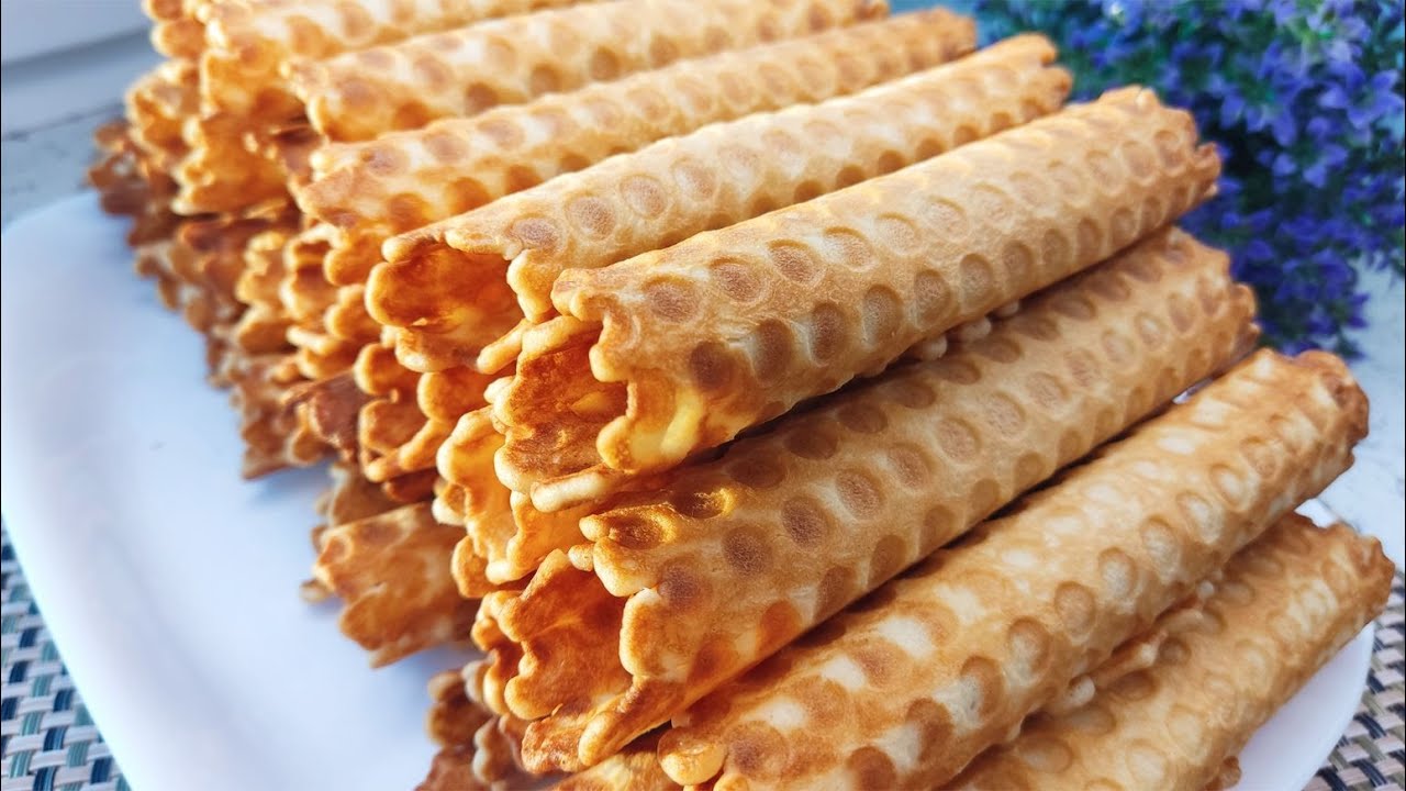 Всегда хрустящие ВАФЕЛЬНЫЕ ТРУБОЧКИ! Классический рецепт /  How To Make WAFFLES!