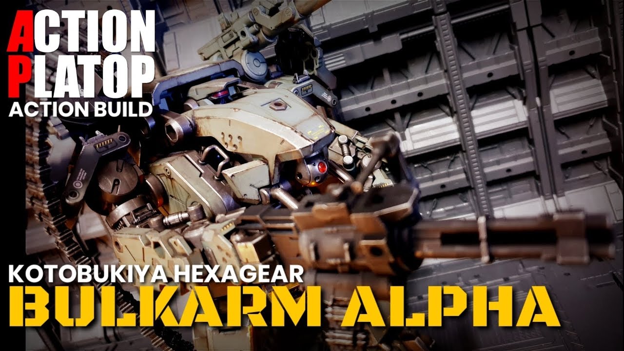[ACTION BUILD]BULKARM ALPHA 헥사기어 벌크암 알파 밀림전사양 파스텔도색