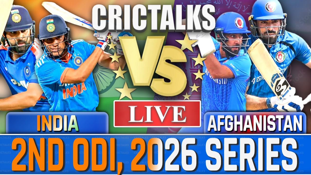 🔴 LIVE: IND Vs AFG, 3rd ODI, 2026 Series Live Cricket Score Commentary, 2nd Inn Live Match Today