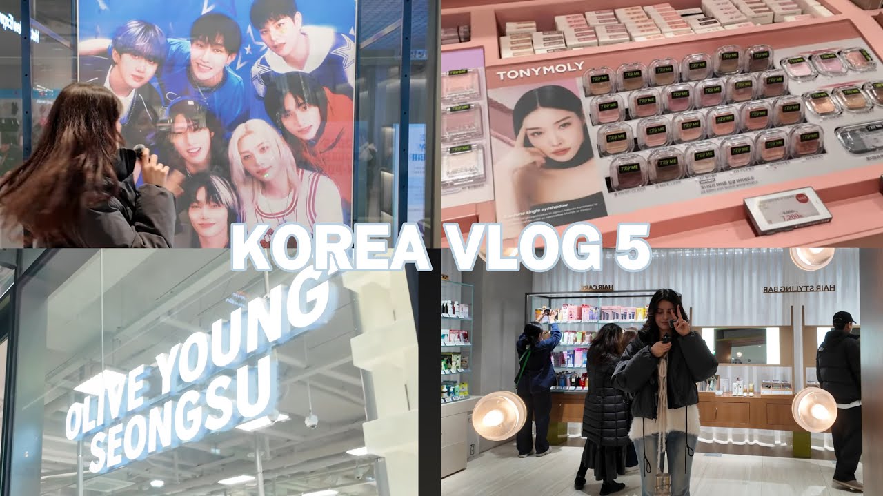 Kore'deki kozmetik ve cilt bakımı cenneti olan OliveYoung'u geziyoruz!! + mini haul #korea #vlog