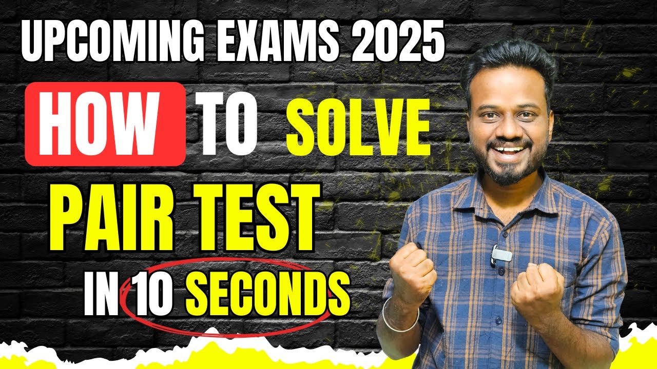 🛑Master Pair Test Reasoning | Best Tricks & Tips for Competitive Exams🎯 |100% Easy Method Explained🔥