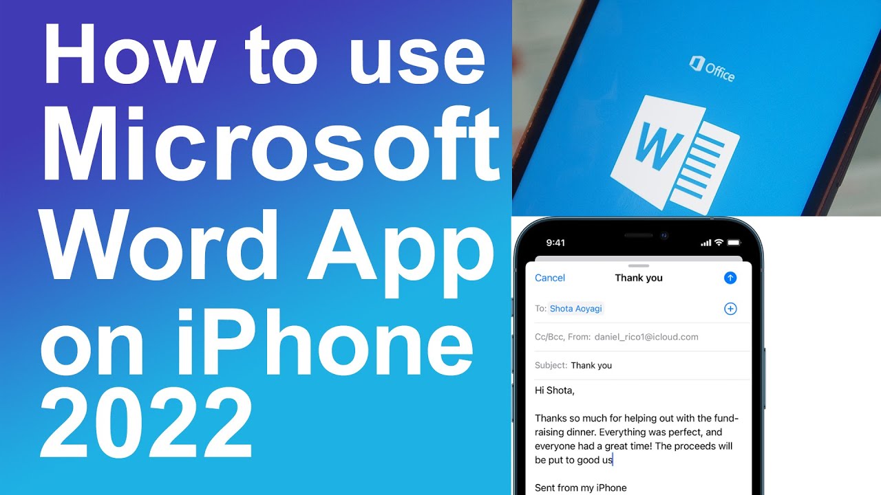How to use Microsoft Word app on iPhone