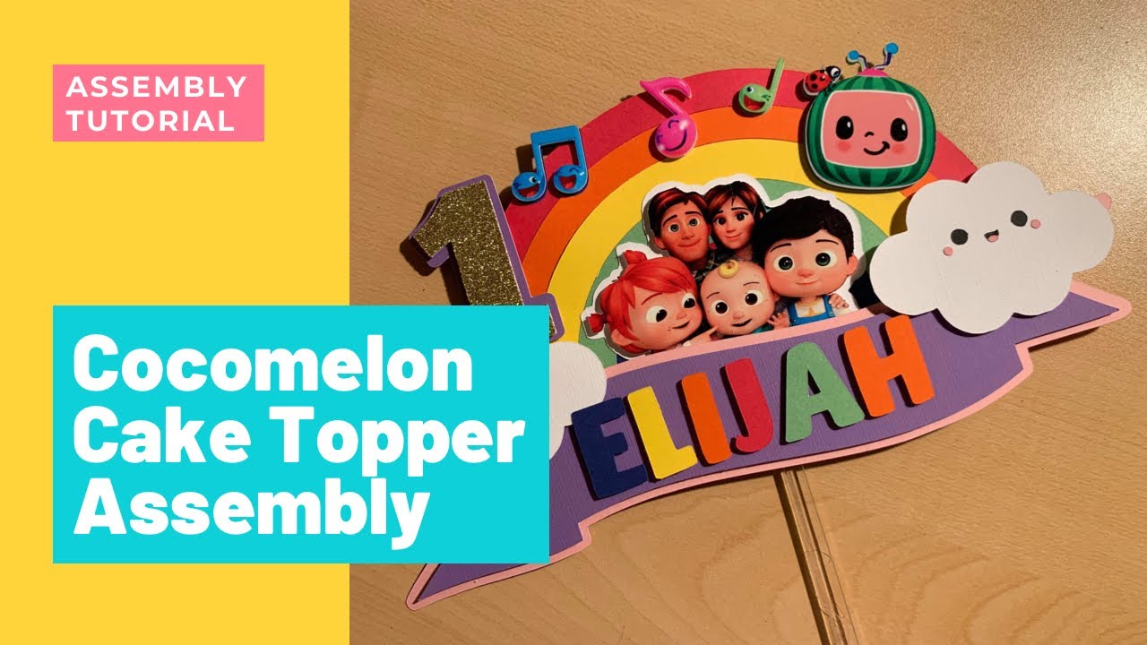 Cocomelon Cake Topper Assembly