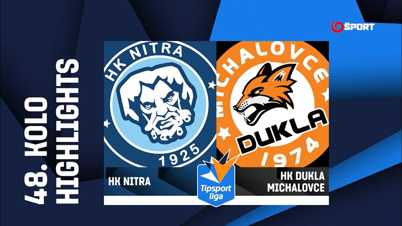 48. kolo: HK Nitra - HK Dukla Michalovce 5:1 (2:0, 2:0, 1:1)