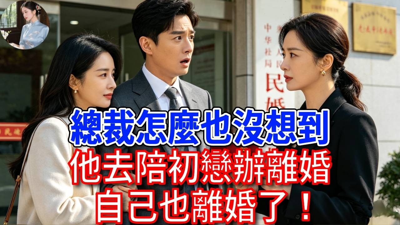 總裁怎麼也沒想到！自己去陪初戀辦離婚，自己也離婚了！#為人處世#生活經驗#情感故事#故事#小說#戀愛#情感#婚姻