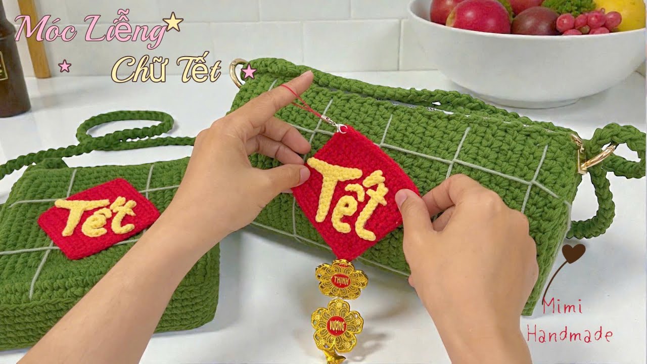 Móc Liễng Chữ Tết Treo Trang Trí 🧧 Crochet Tết Letter Hanging Decoration | Mimi Handmade