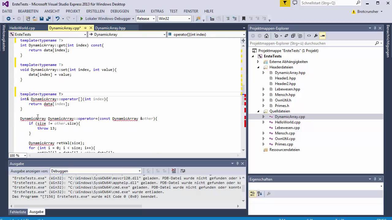 C++ Tutorial [100] - Klassentemplates GERMAN