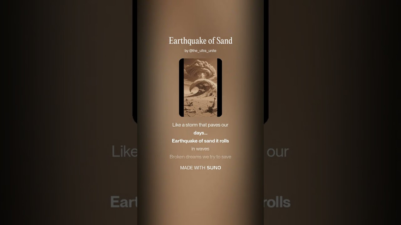 Earthquake of Sand