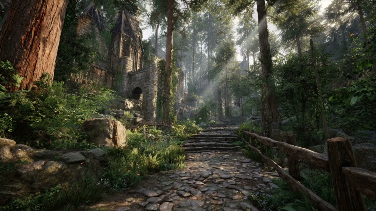 Enchanted Medieval Forest Music 🌲✨ | Trees & Magical Butterflies | Fantasy Relaxation
