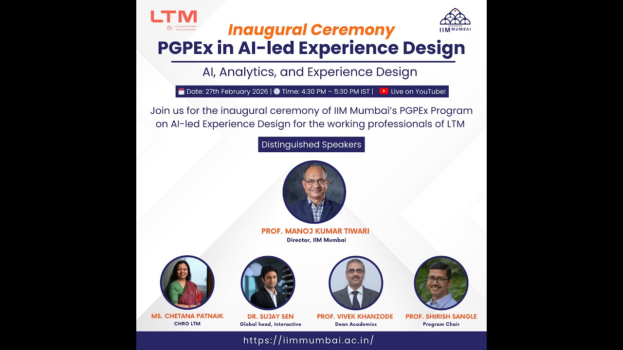 Inaugural Ceremony of the PGPEX in AI-led Experience Design a forward-looking programme