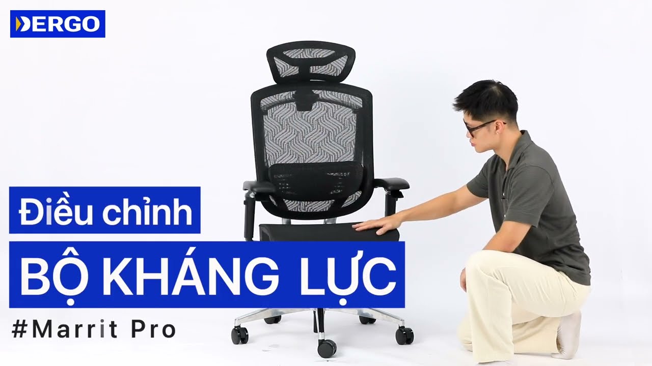 Hướng dẫn sử dụng ghế công thái học GTChair Marrit X Pro | DERGO Việt Nam