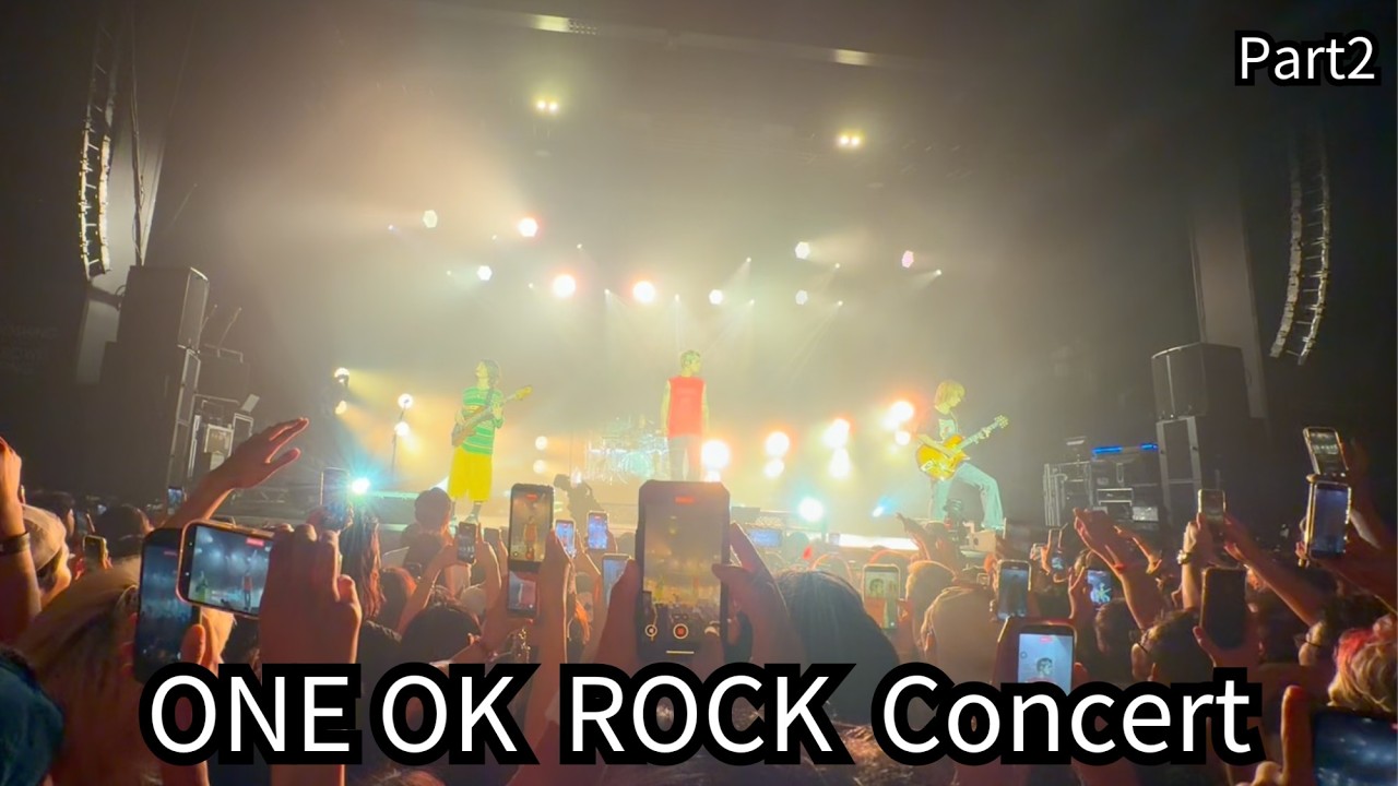 ONE OK ROCK newest concert Part2+Matter/Tropical Therapy/キミシダイ列車 /The Pilot /We Are/Please subscribe